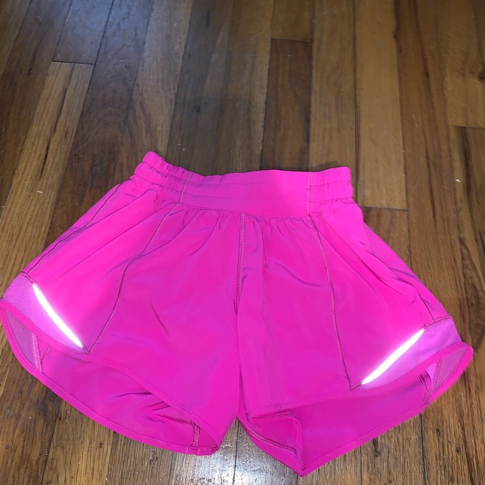 Lululemon Hotty Hot Shorts in Sonic Pink!!!!! Size 2 tall!!!